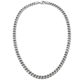 Polished Stainless Steel Cuban Chain Necklace | ERKEUBY