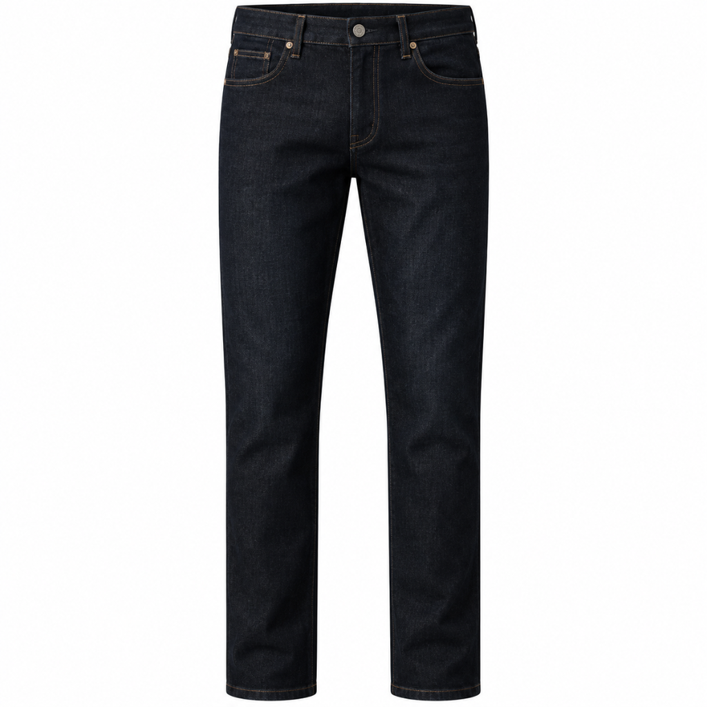 Premium Dark Indigo Straight-Fit Jeans | ERKEUBY
