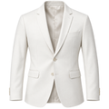 Tailored Ivory Single-Breasted Blazer | ERKEUBY
