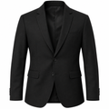 Tailored Black Single-Breasted Blazer | ERKEUBY
